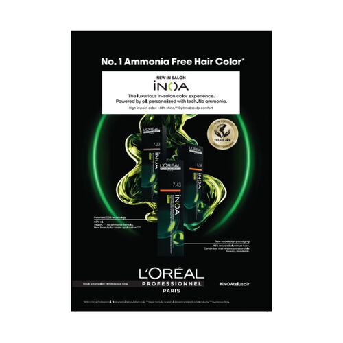 L'Or&eacute;al Professionnel INOA and Maji Telus Air Tent Card - PLV | L'Or&eacute;al Partner Shop