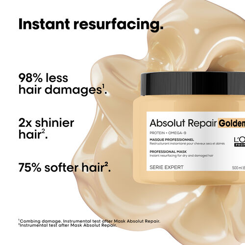 Absolut Repair Golden Mask for Dry and Damaged Hair - L'Or&eacute;al Professionnel | L'Or&eacute;al Partner Shop