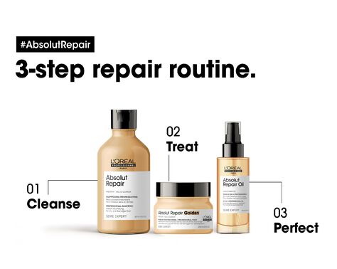 Absolut Repair Golden Mask for Dry and Damaged Hair - Mask | L'Oréal Partner Shop