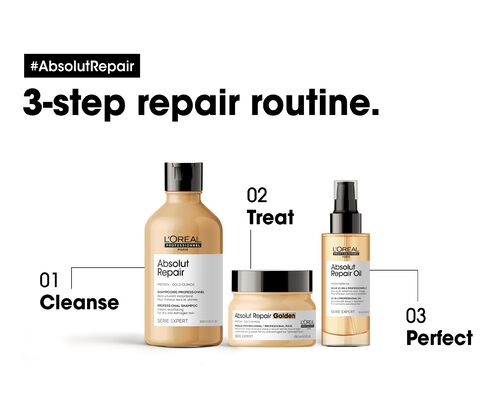 Absolut Repair Golden Mask for Dry and Damaged Hair - L'Or&eacute;al Professionnel | L'Or&eacute;al Partner Shop