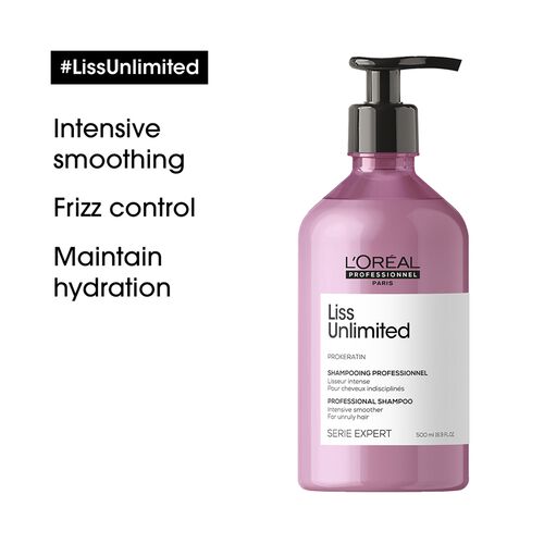 Liss Unlimited Shampoo for Unruly and Frizzy Hair - L'Or&eacute;al Professionnel | L'Or&eacute;al Partner Shop